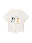 Футболка MANGO KIDS BLUKIWI, Off white - фото