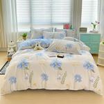 AVIVI Постельное белье, 4 предмета, простыня 180x220 см, белый moonlight - фото