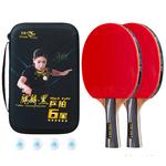 Ракетка для пинг-понга DOUBLE FISH, professional six-star, horizontal racket - фото