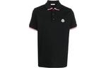 SS23 Футболка поло мужская черная Moncler - фото