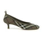 Туфли Burberry Baby Knit Pump, Olive Green Plaid Print - фото 5