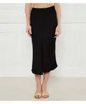 Атласная юбка Dkny, черный - фото