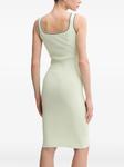 Платье миди в рубчик от Karl Lagerfeld, зеленый - фото 3