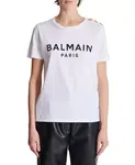 Футболка с принтом Balmain Paris Balmain, белый - фото