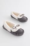 Замшевые лоферы Next, серый - фото 4