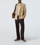 Замшевые кроссовки Berluti, Kaki - фото 2