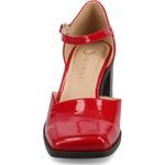 Туфли на широком каблуке Evangeline Journee, patent/red - фото 3