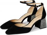 Туфли Jessica Simpson Fulian Ankle Strap Block Heel Pump, черный - фото