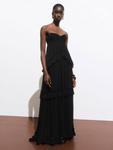 Платье макси Selene с рюшами Mango, Black - фото 2
