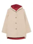 Двустороннее пальто с капюшоном Why Ci, нейтральный - фото