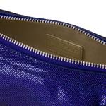 Мини-сумка хобо Amira от By Far в синем цвете из кожи - фото 4