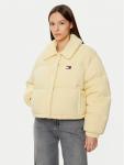 Пуховик стандартного кроя Tommy Jeans, бежевый - фото
