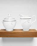 Набор для сахара и сливок Platinum Wave Noritake, White - фото 3