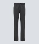 Прямые брюки из хлопка Incotex, серый - фото