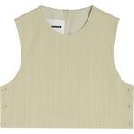 JIL SANDER Майка с круглым вырезом, Neutral Color - фото 3
