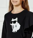 Платье Karl Lagerfeld Kids, черный - фото 4