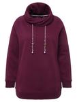 Толстовка Ulla Popken, цвет dunkle beere - фото