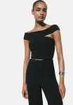 Асимметричный комбинезон Mango, Black - фото