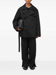 Jil Sander двубортное пальто, черный - фото 2