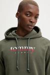 Хлопковая толстовка Tommy Jeans, зеленый - фото 4