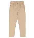 Брюки прямого кроя из хлопкового твила Polo Ralph Lauren, бежевый - фото