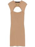Federica Tosi платье мини с вырезами, коричневый - фото