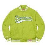 Куртка Supreme x Mitchell & Ness Doughboy Twill Varsity Jacket 'Green', зеленый - фото