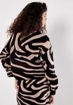 Джемпер Apricot ZEBRA PRINT, Black - фото 3
