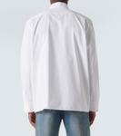 Кассандр рубашка из хлопкового поплина Saint Laurent, белый - фото 4