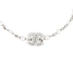 CHANEL Женское ожерелье Silver/White - фото 2