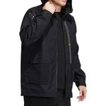 Куртка adidas Solid Color hooded Zipper Jacket Black, черный - фото 4