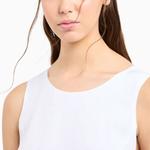 Футболка без рукавов женская белая ARMANI EXCHANGE - фото 7