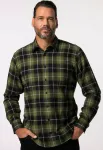 Клетчатая рубашка Jp1880, Dark Olive - фото