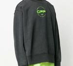 Толстовка men's off back large black Off-White, черный - фото 3