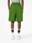 Шорты-бермуды с кулиской Ami Paris, зеленый - фото 4