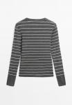 Топ Massimo Dutti STRIPED , Grey - фото 6