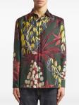 ETRO шелковая рубашка с принтом, зеленый - фото 3
