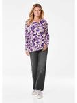 Футболка GOLDNER, цвет lila/gemustert - фото 2