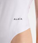 Хлопковый джерси боди Alaïa, Blanc - фото 6