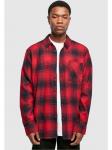 Фланелевые рубашки Urban Classics в черно-красном цвете - фото 11