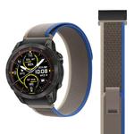 Ремешок совместимый с Garmin из нейлона "Dazzling", трейл-луп [черный серый] быстросъемный - фото 3