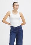Топ IHZOLA PLAIN ICHI, белый - фото