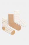 Носки 3 пары Guess, бежевый - фото