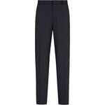 Брюки из пике с эластичной спинкой EMPORIO ARMANI, синий - фото