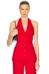 L'Academie by Marianna Kain Жилет Top, Red - фото