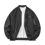 LIVINGTOWN Куртка унисекс, Черная куртка и белый худи - фото