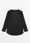 Блуза Massimo Dutti STRIPED CHEST GARMENT, Black - фото 7
