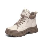 Ботинки Martin Boot Women's Golden Silk Rabbit, Beige Coffee - фото