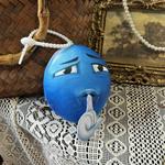 Fluffy bear Плюшевый кулон Abstract Little Blue Bean высотой 10 см - фото 5