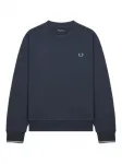 Свитшот с круглым вырезом Fred Perry, синий - фото